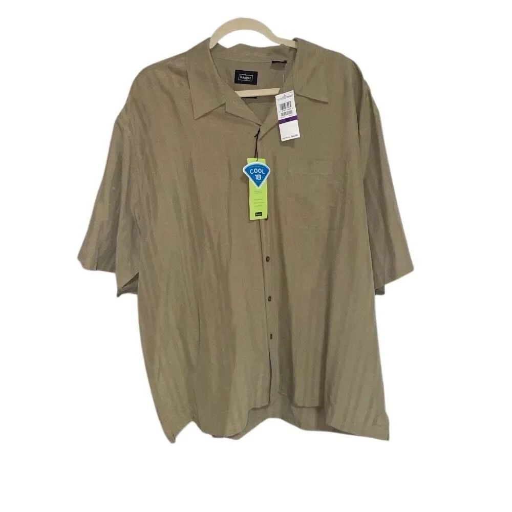 Haggar NWT Vintage Deadstock Cool 18 Business Casual Collared Buttondown SS 2006